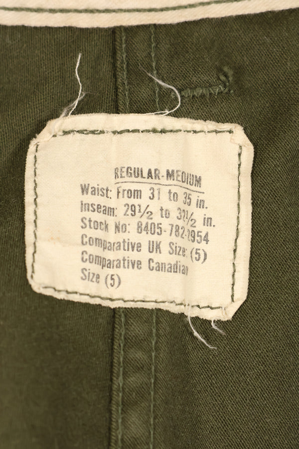 1967年契約　M-R　初期個体　アメリカ軍　M65 フィールドパンツ　カーゴパンツ　裾改造あり　中古品
