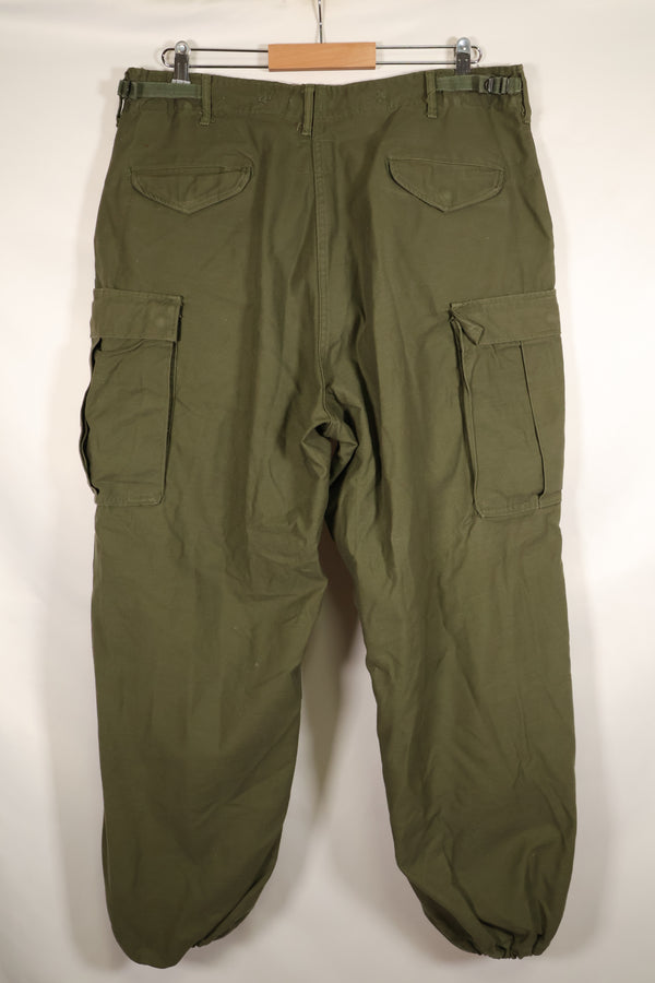 1967年契約　M-R　初期個体　アメリカ軍　M65 フィールドパンツ　カーゴパンツ　裾改造あり　中古品