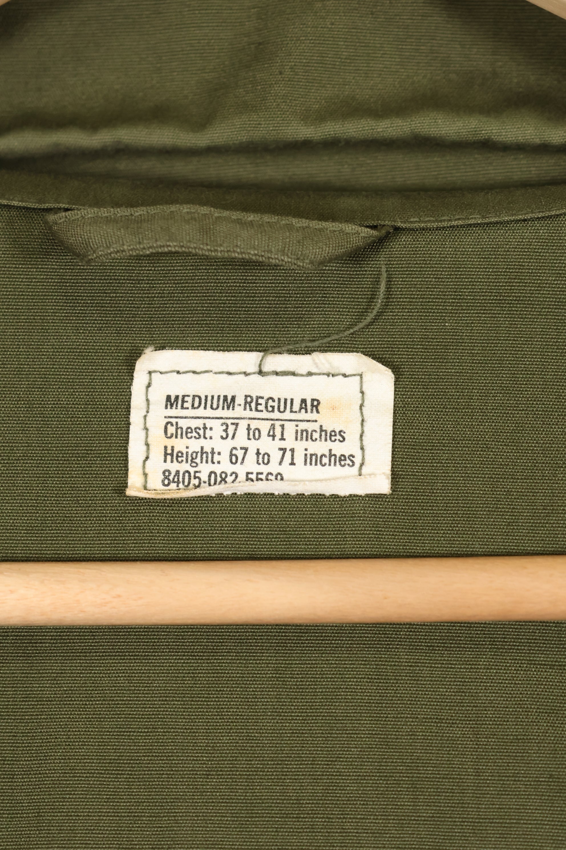 1966年〜67年契約　デッドストック　M-R　3rd Model ジャングルファティーグ　ジャケット　ノンリップ
