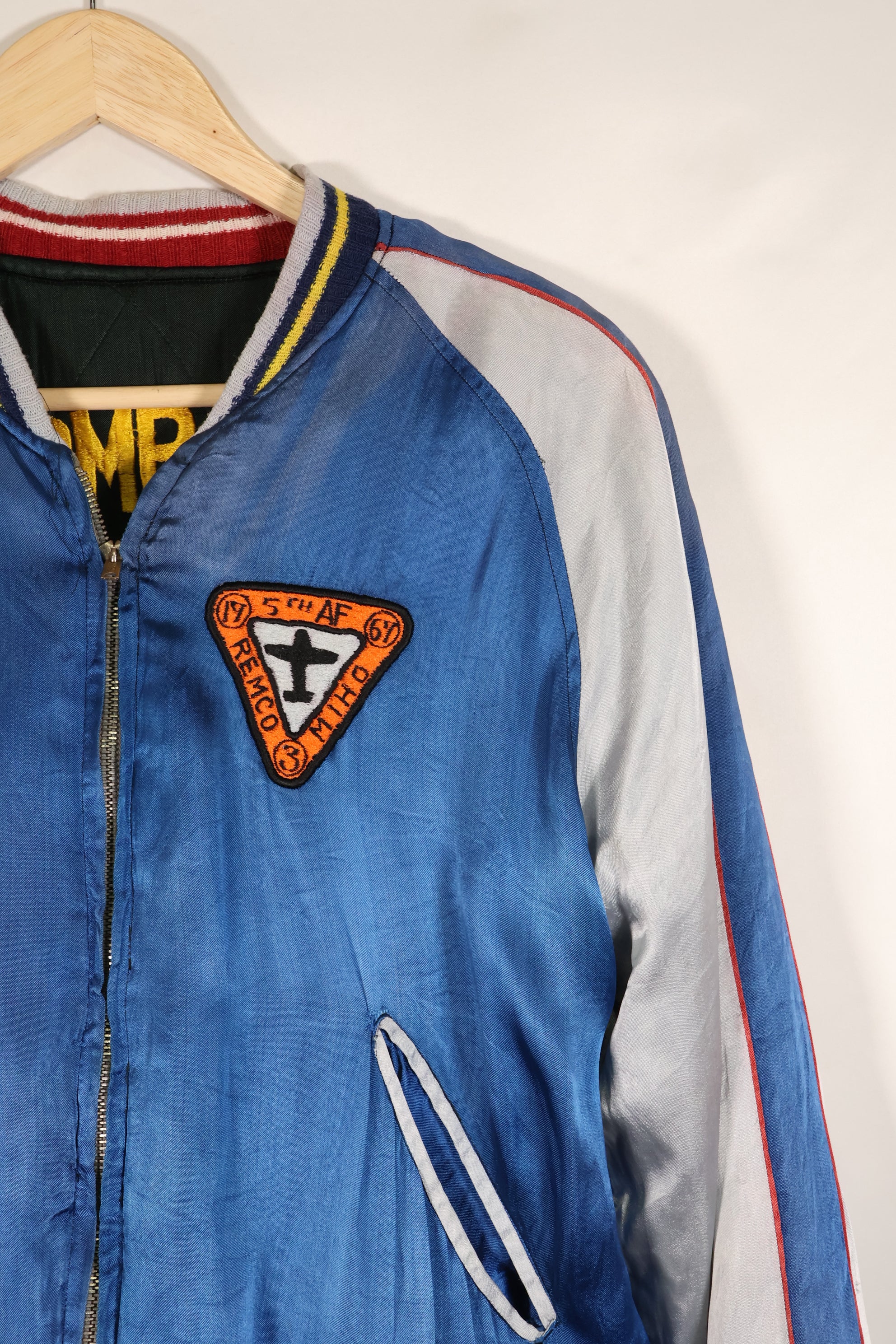 1950年代　アメリカ空軍　17th BOMB WING BLACK KNIGHTS KOREA スーバニアジャケット　中古品