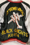 1950年代　アメリカ空軍　17th BOMB WING BLACK KNIGHTS KOREA スーバニアジャケット　中古品