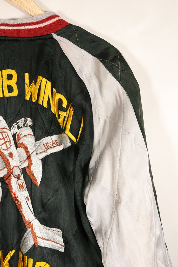 1950年代　アメリカ空軍　17th BOMB WING BLACK KNIGHTS KOREA スーバニアジャケット　中古品