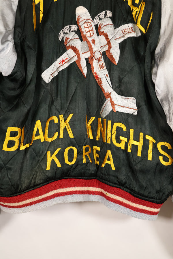 1950年代　アメリカ空軍　17th BOMB WING BLACK KNIGHTS KOREA スーバニアジャケット　中古品