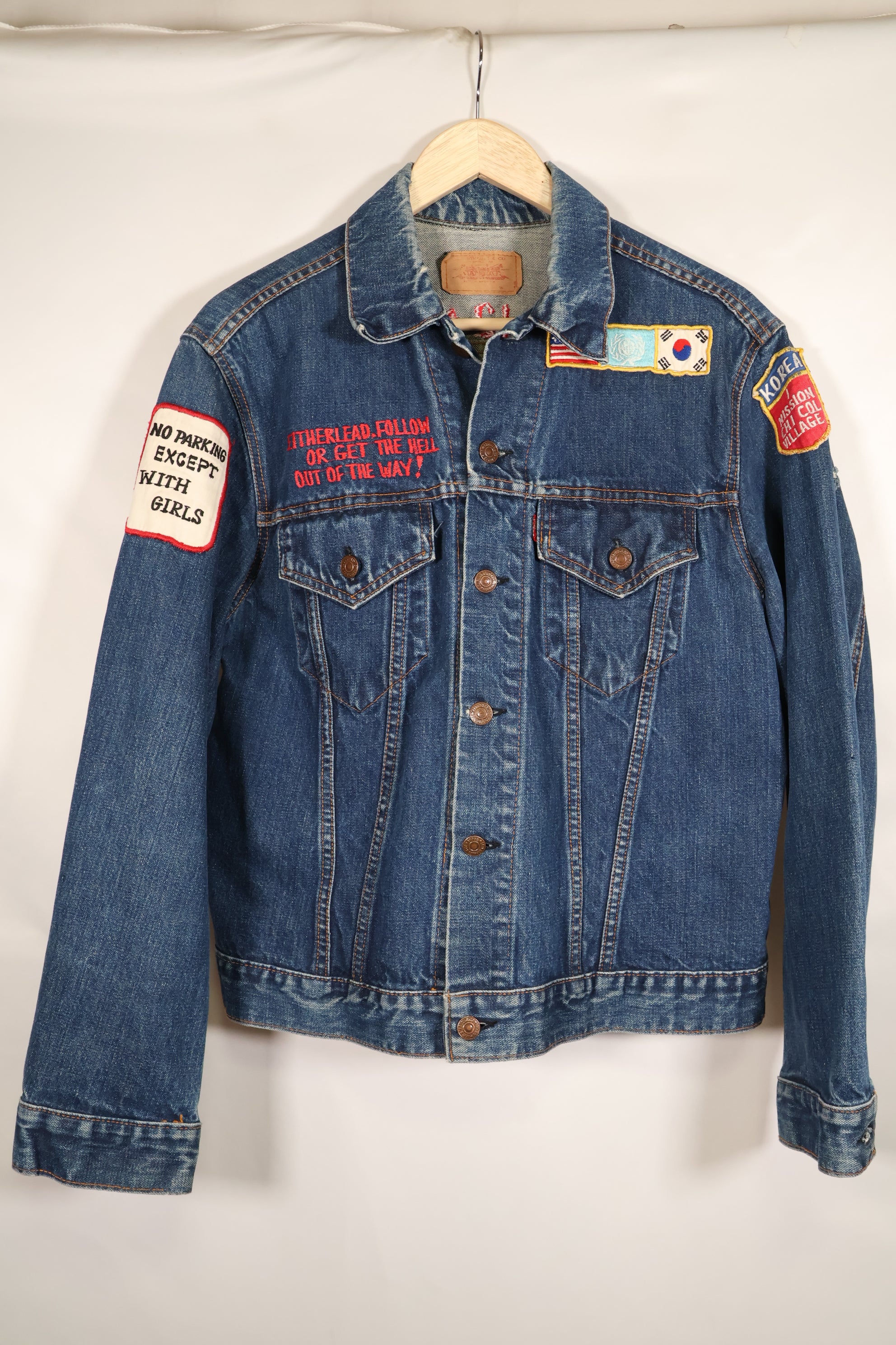 1970年代後半　アメリカ空軍　The 12th Commandment ツアージャケット　Levis 70505 Big E 中古品