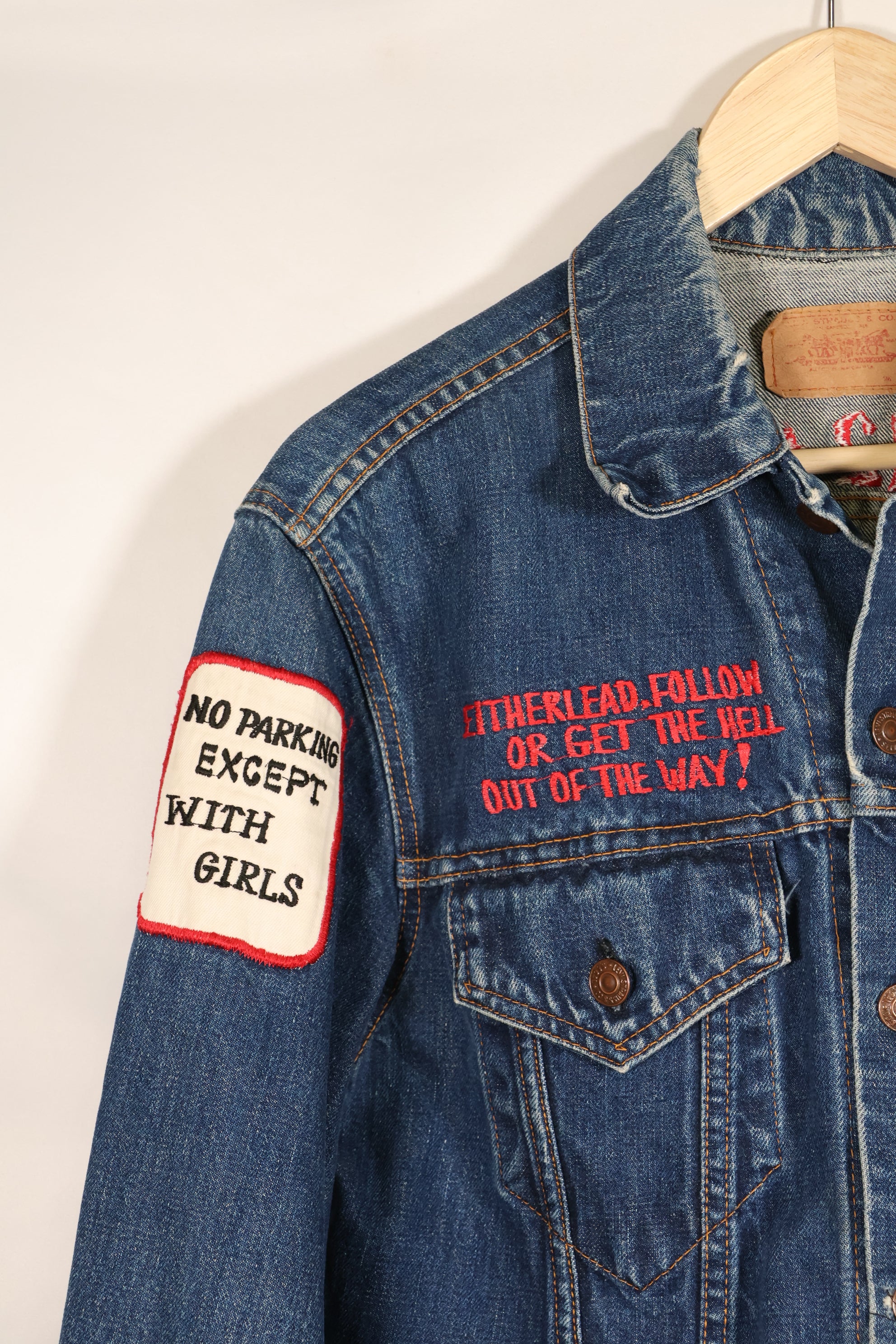 1970年代後半　アメリカ空軍　The 12th Commandment ツアージャケット　Levis 70505 Big E 中古品