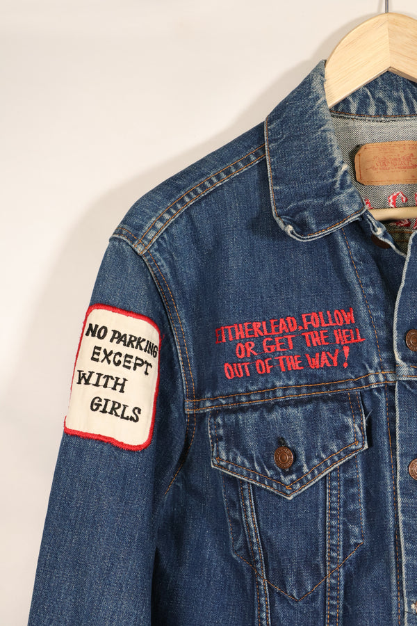 1970年代後半　アメリカ空軍　The 12th Commandment ツアージャケット　Levis 70505 Big E 中古品