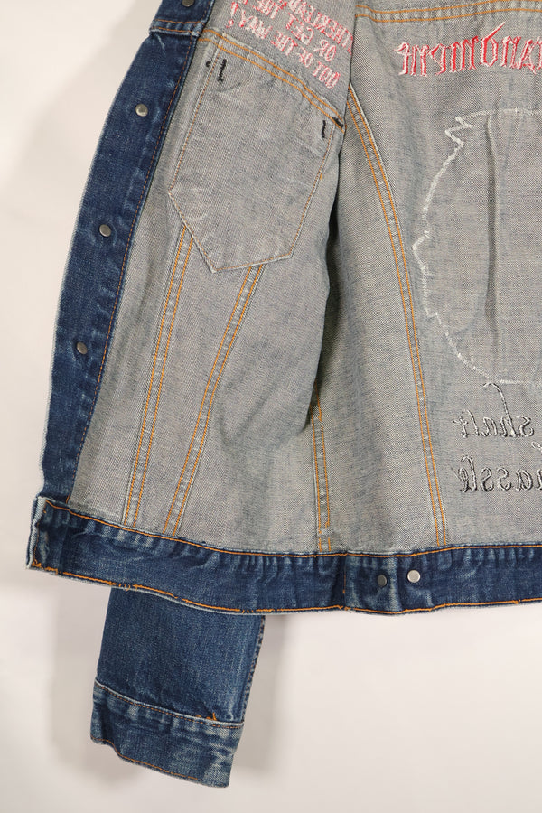 1970年代後半　アメリカ空軍　The 12th Commandment ツアージャケット　Levis 70505 Big E 中古品