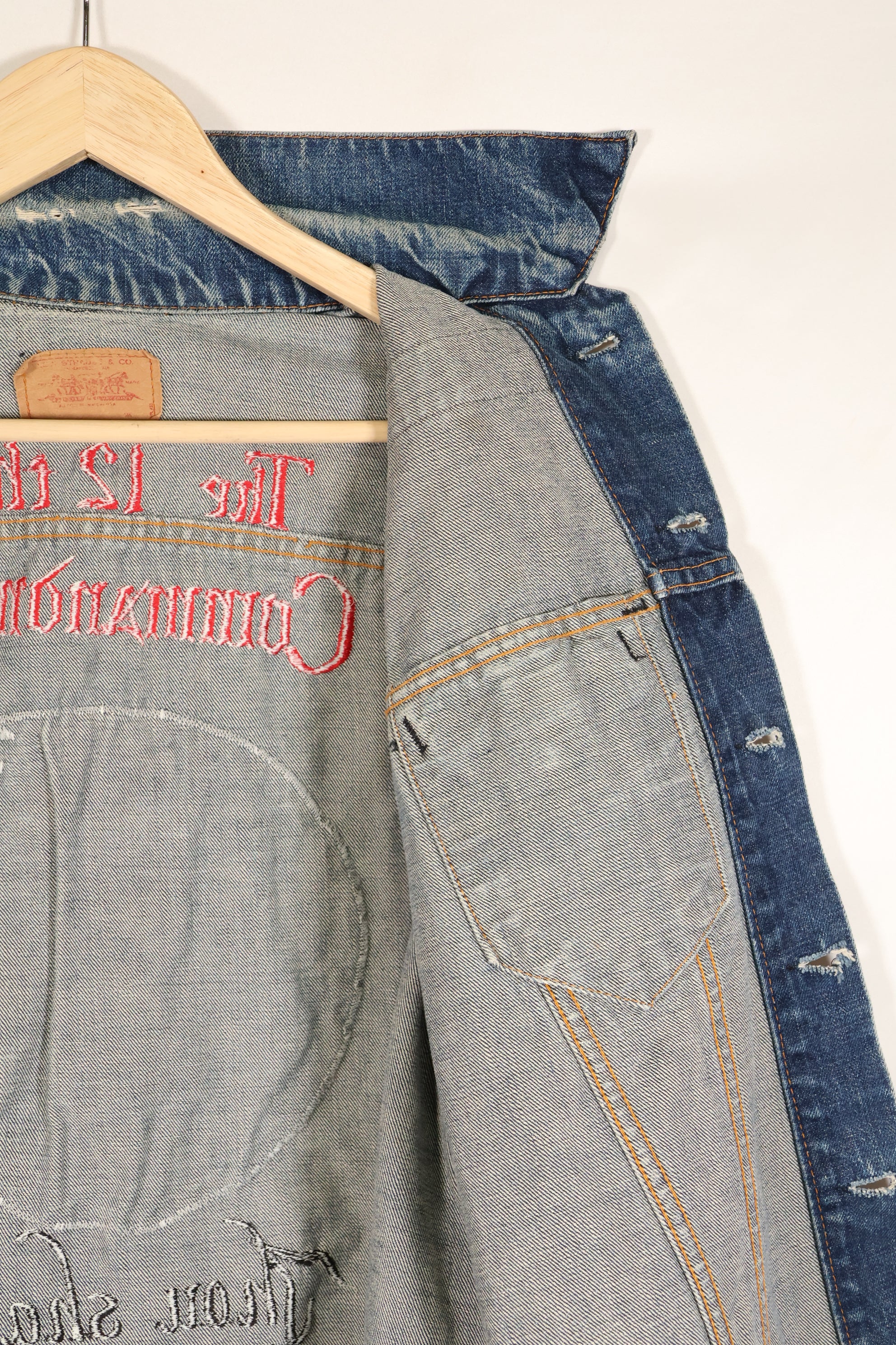 1970年代後半　アメリカ空軍　The 12th Commandment ツアージャケット　Levis 70505 Big E 中古品