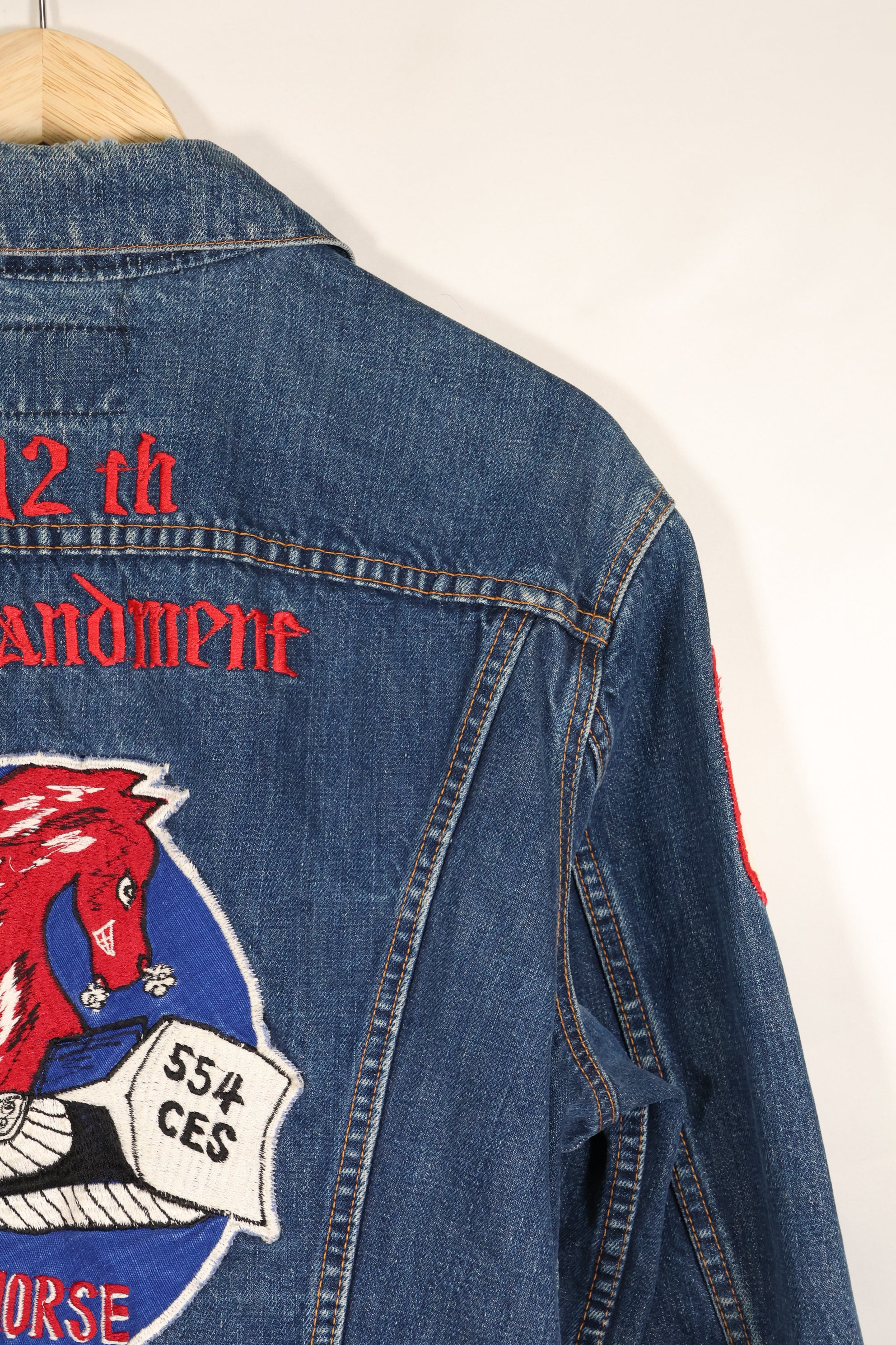 1970年代後半　アメリカ空軍　The 12th Commandment ツアージャケット　Levis 70505 Big E 中古品