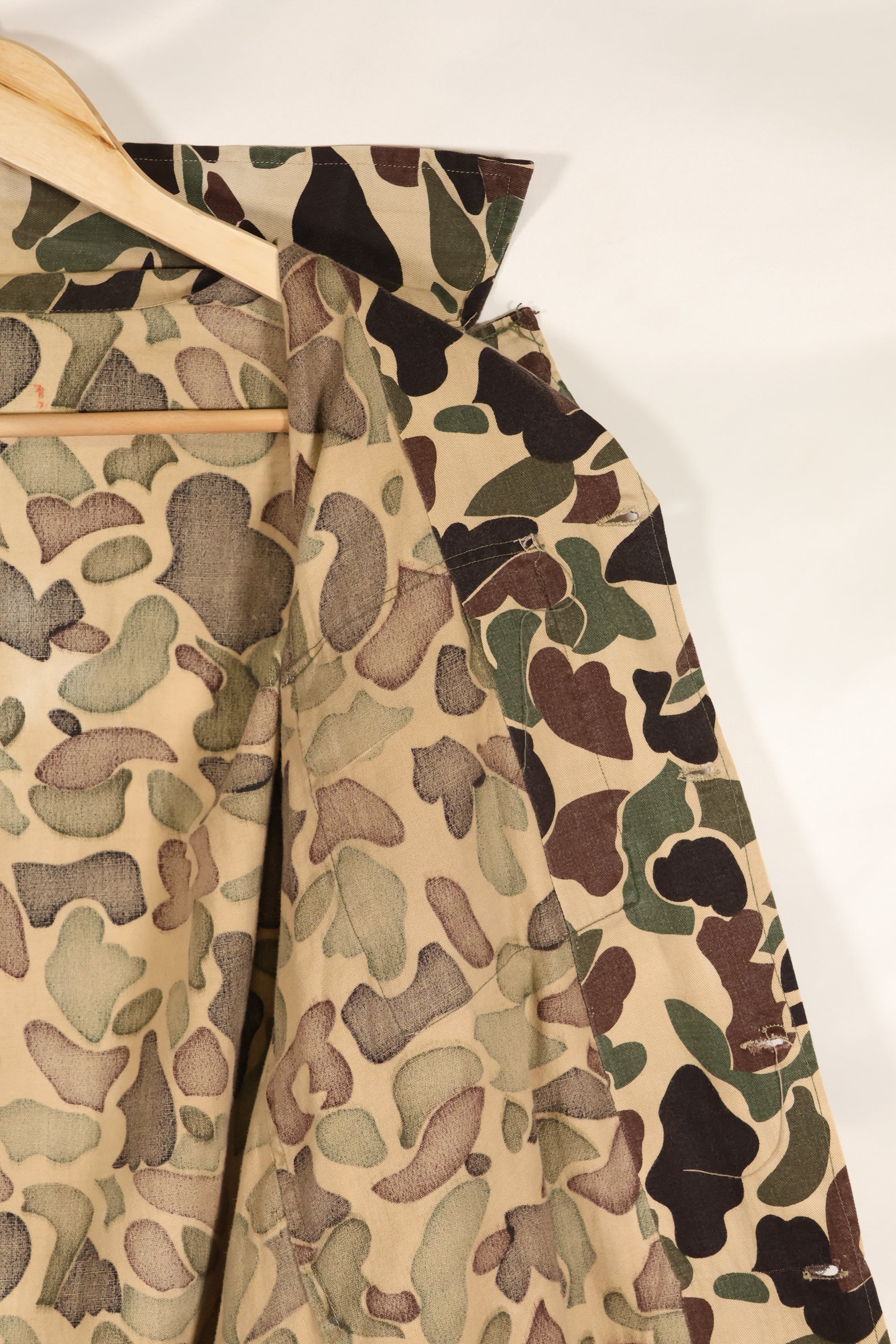 実物　アメリカ軍　CIDG ベオガム迷彩シャツ　薄手生地　状態良い