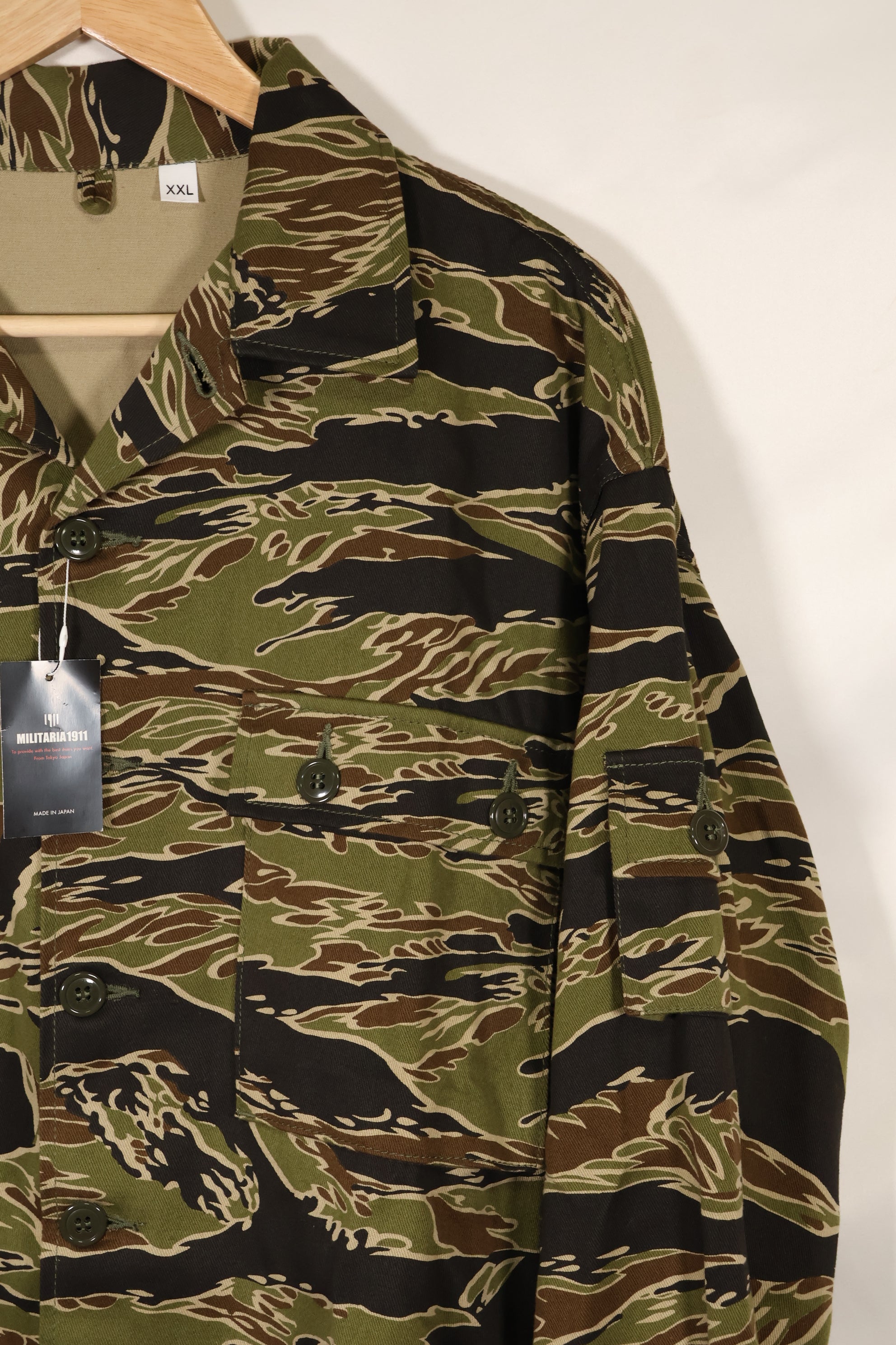 2024年発売　US-XXL　MILITARIA 1911 初期ゴールドタイガー　USカット　シャツ　見本品　中古品