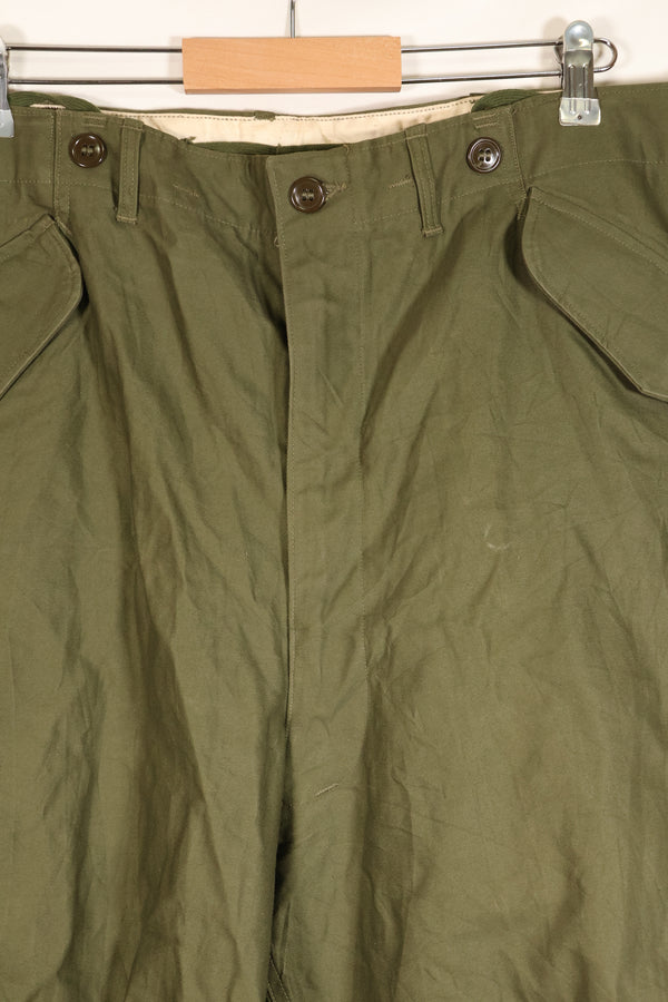 1951年契約　L-R　アメリカ軍　M51　フィールドパンツ　カーゴパンツ　状態良い　中古品
