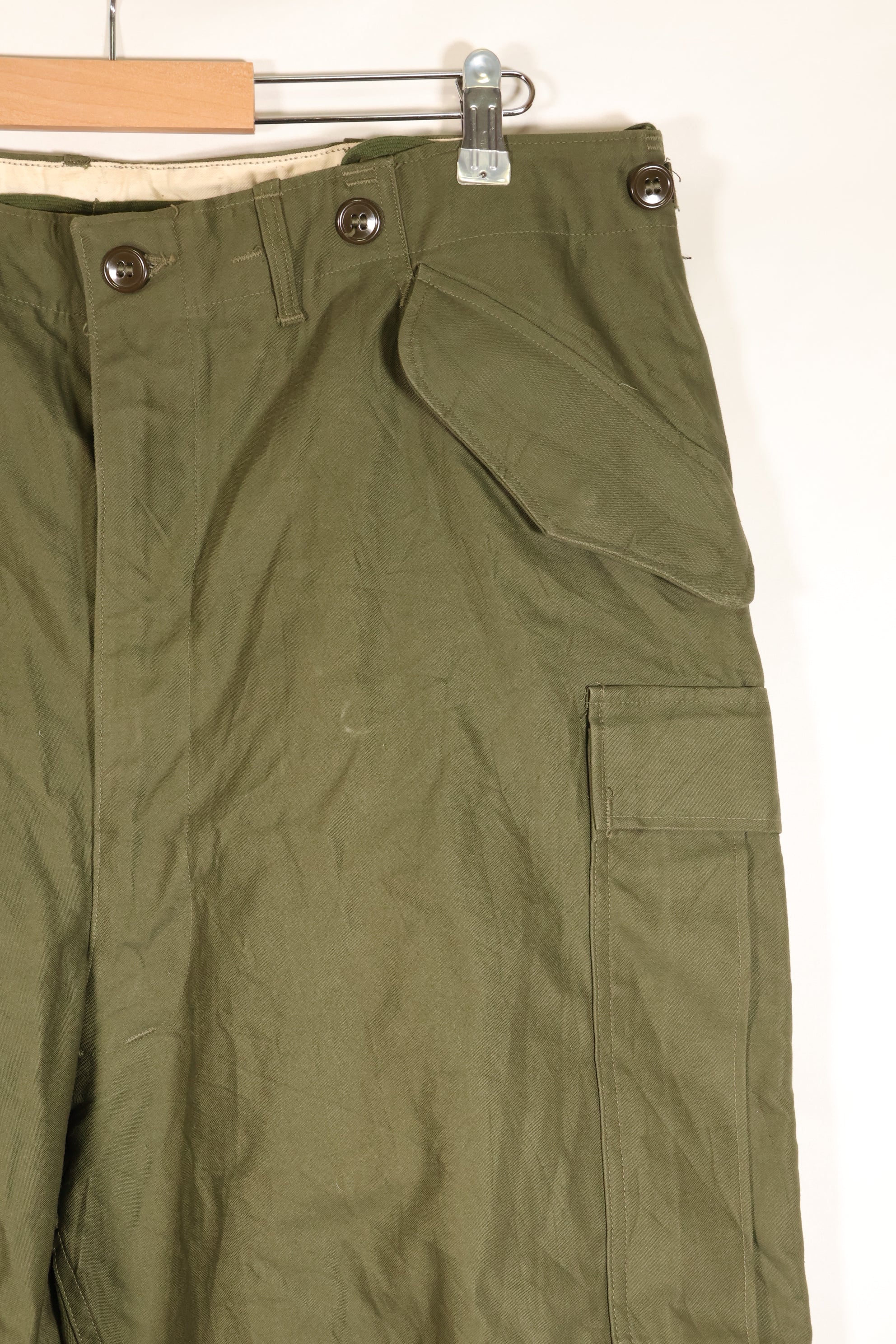 1951年契約　L-R　アメリカ軍　M51　フィールドパンツ　カーゴパンツ　状態良い　中古品