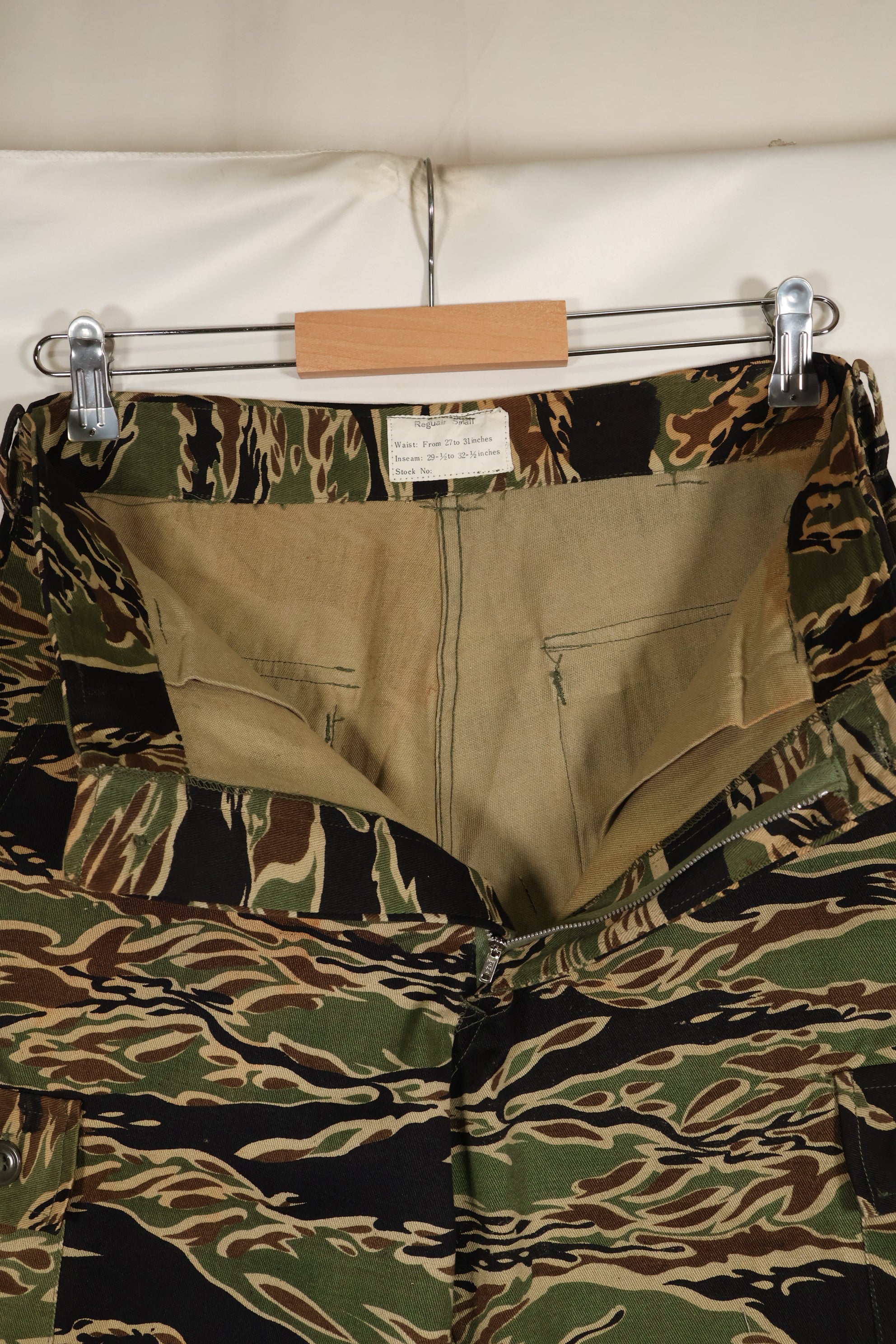 1960年代中頃　デッドストック　初期ゴールドタイガーストライプ　パンツ　S-Rサイズ　USカット