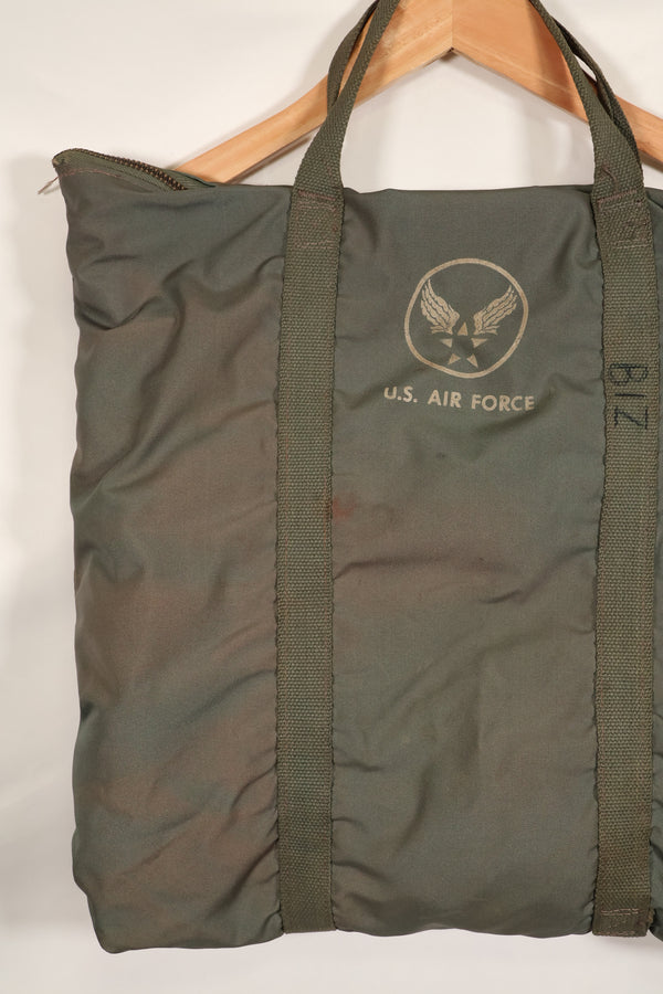 1950年代　アメリカ空軍　初期型　ヘルメットバッグ　ジッパー稼働　美品　中古品