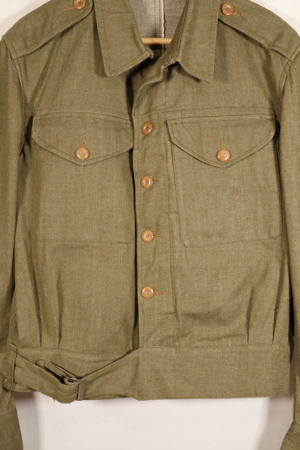 1950年代　サイズ No.7　イギリス軍　陸軍　バトルドレス　コットンデニムジャケット　短ジャケット　中古品