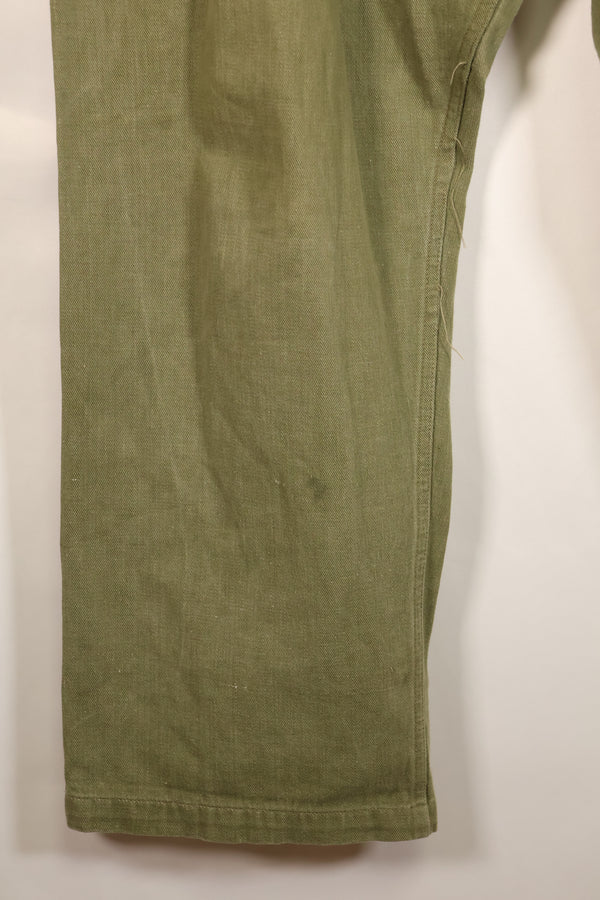 1950年代　サイズ No.6　イギリス軍　バトルドレス デニムトラウザーズ　中古品
