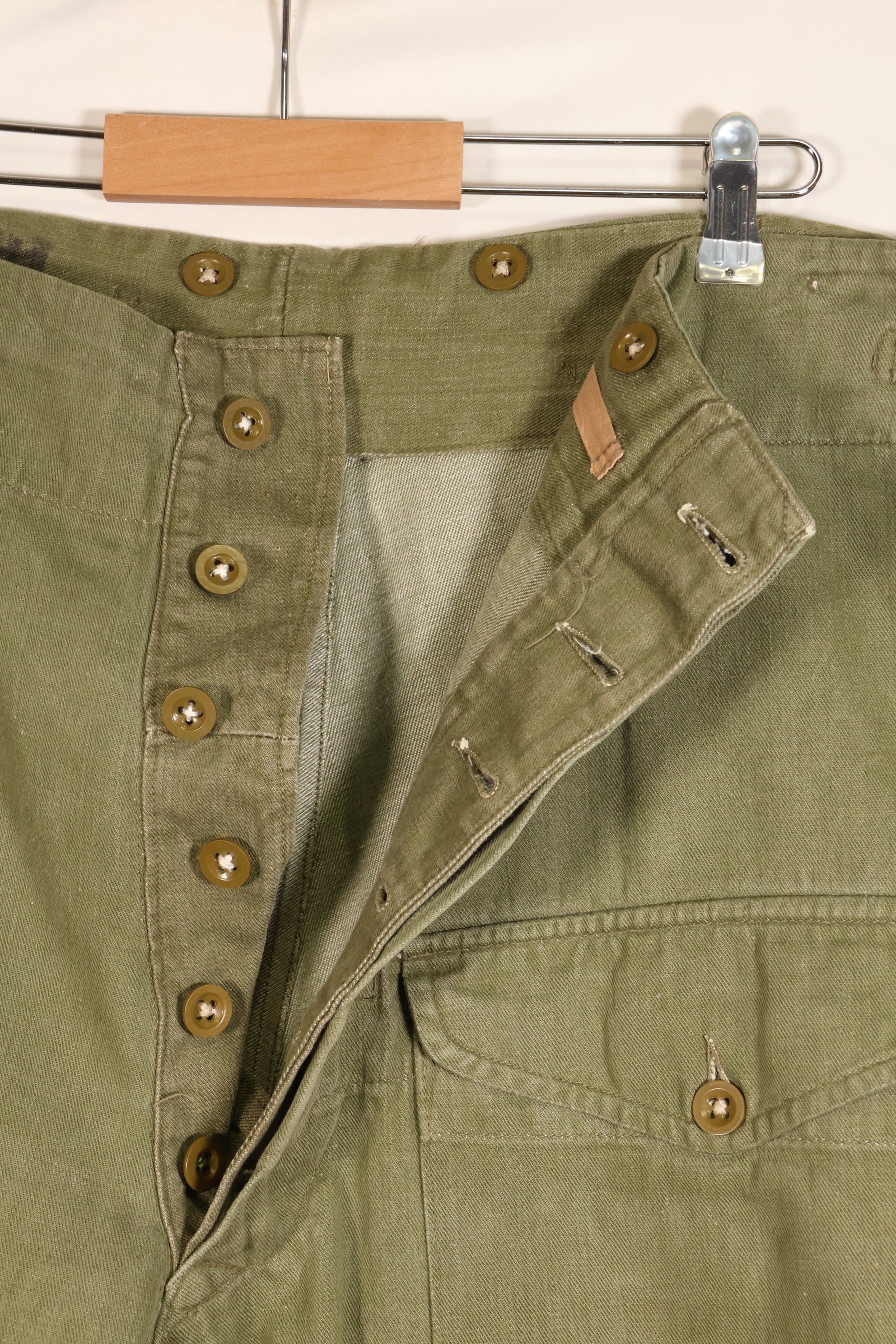 1950年代　サイズ No.6　イギリス軍　バトルドレス デニムトラウザーズ　中古品