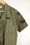 1967年頃　L-S　USAF エアポリス　3rd Model ジャングルファティーグ　ジャケット　半袖カスタム　中古品