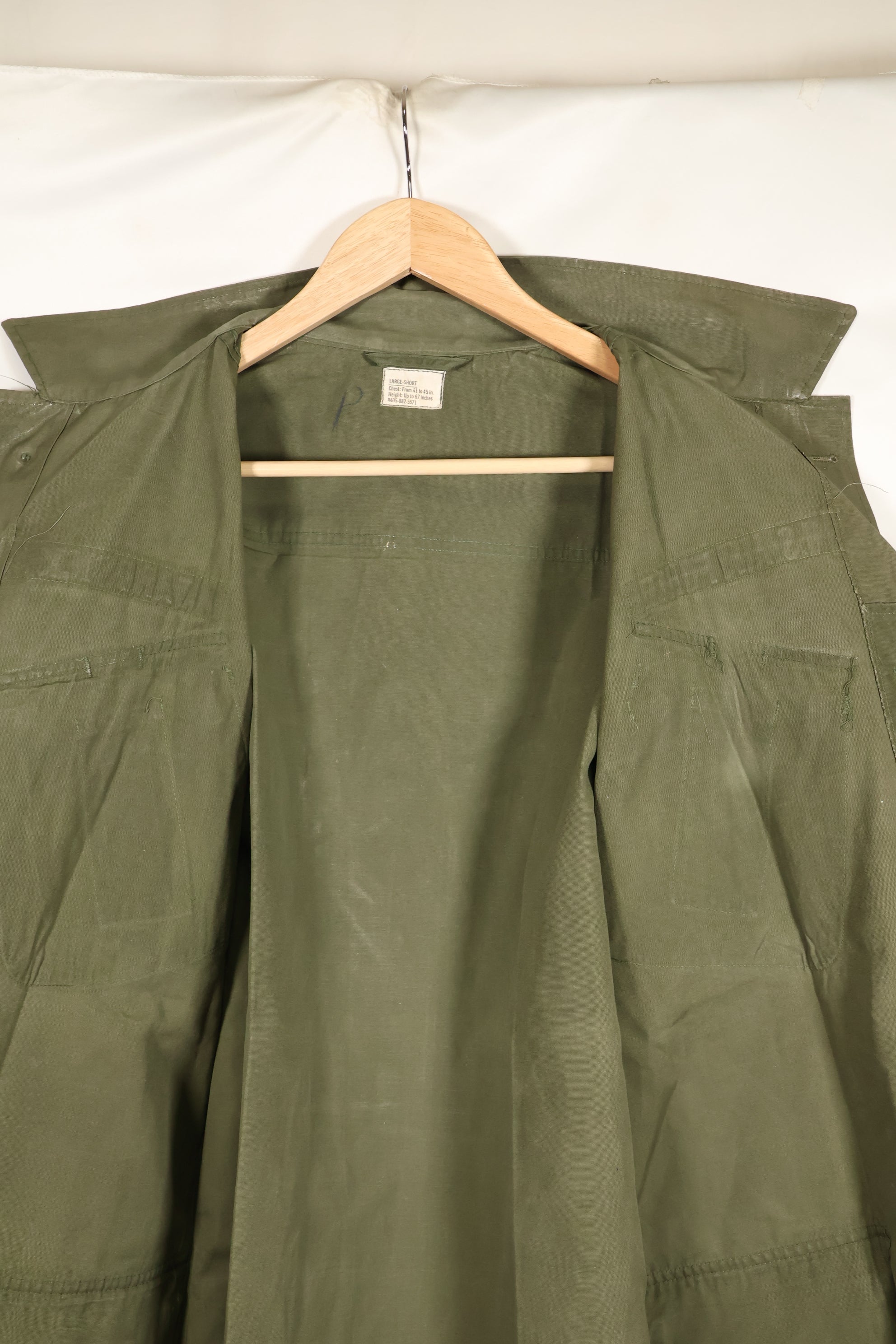 1967年頃　L-S　USAF エアポリス　3rd Model ジャングルファティーグ　ジャケット　半袖カスタム　中古品