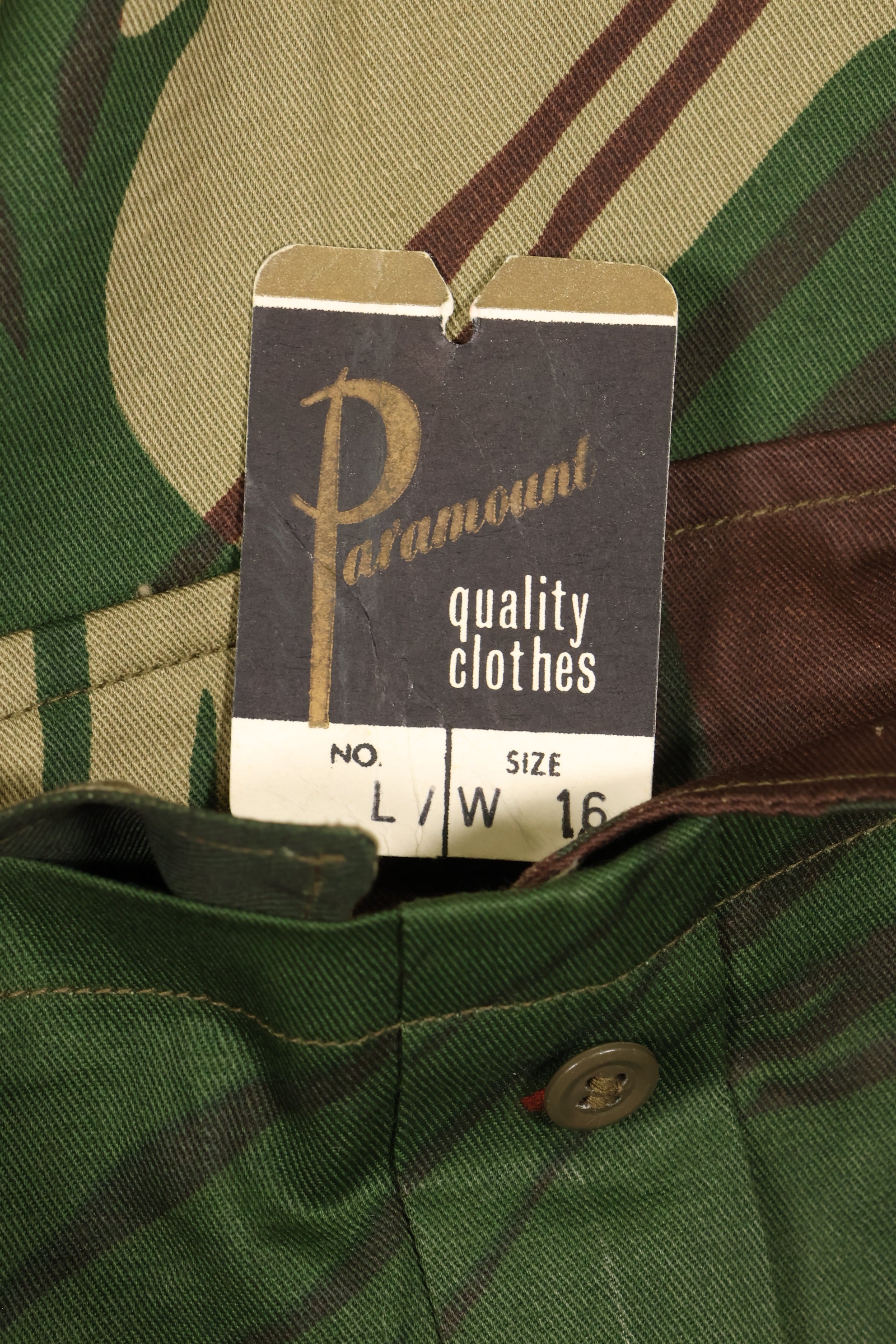 1970年代　ローデシア軍　ローデシア迷彩　シャツ　パンツ　セット　中古品