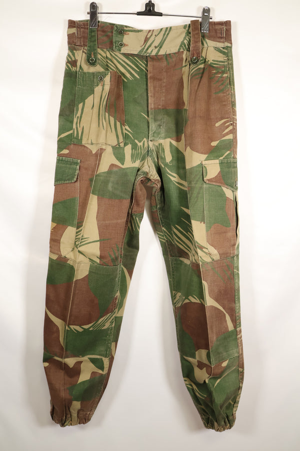 1970年代　ローデシア軍　ローデシア迷彩　シャツ　パンツ　セット　中古品