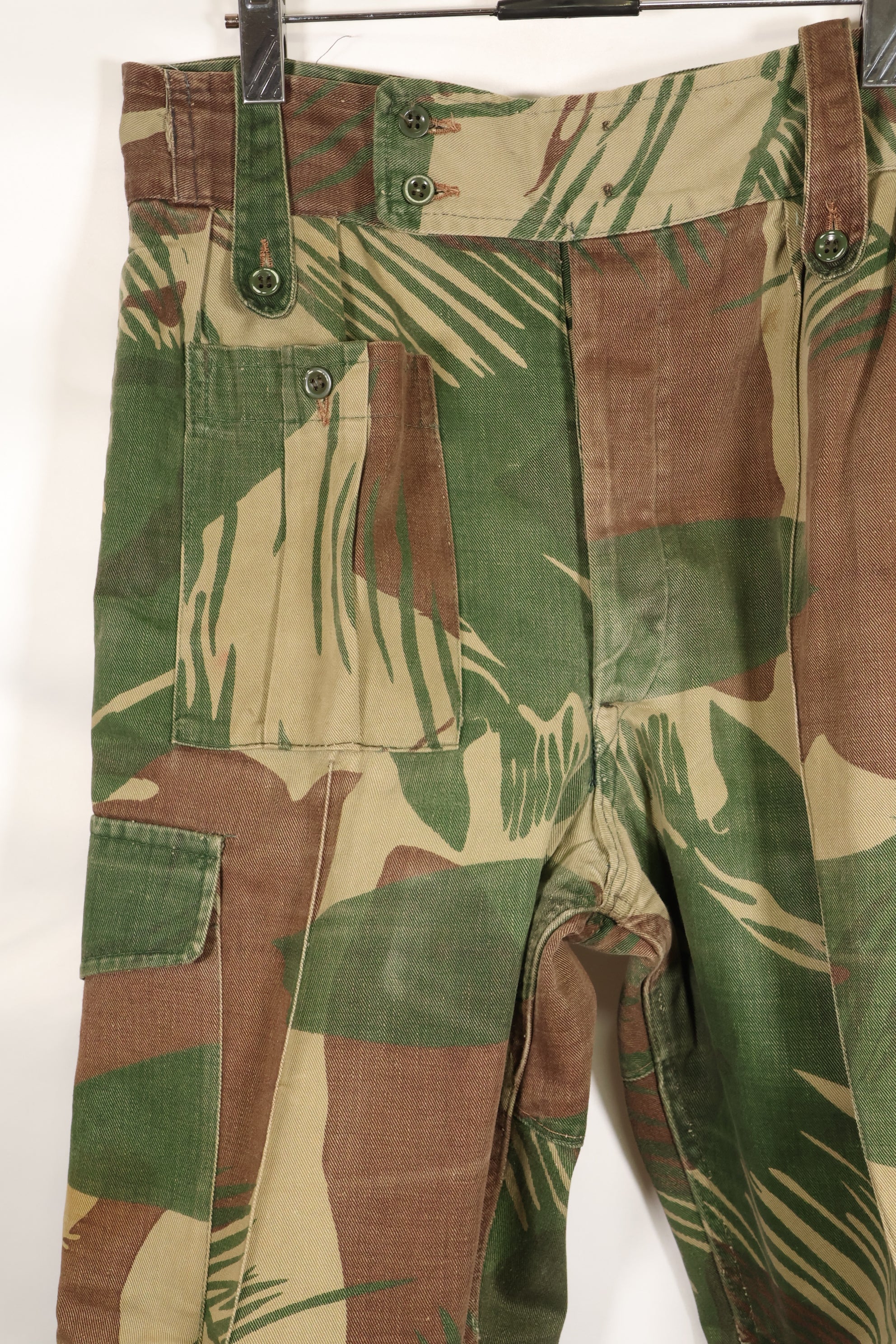 1970年代　ローデシア軍　ローデシア迷彩　シャツ　パンツ　セット　中古品