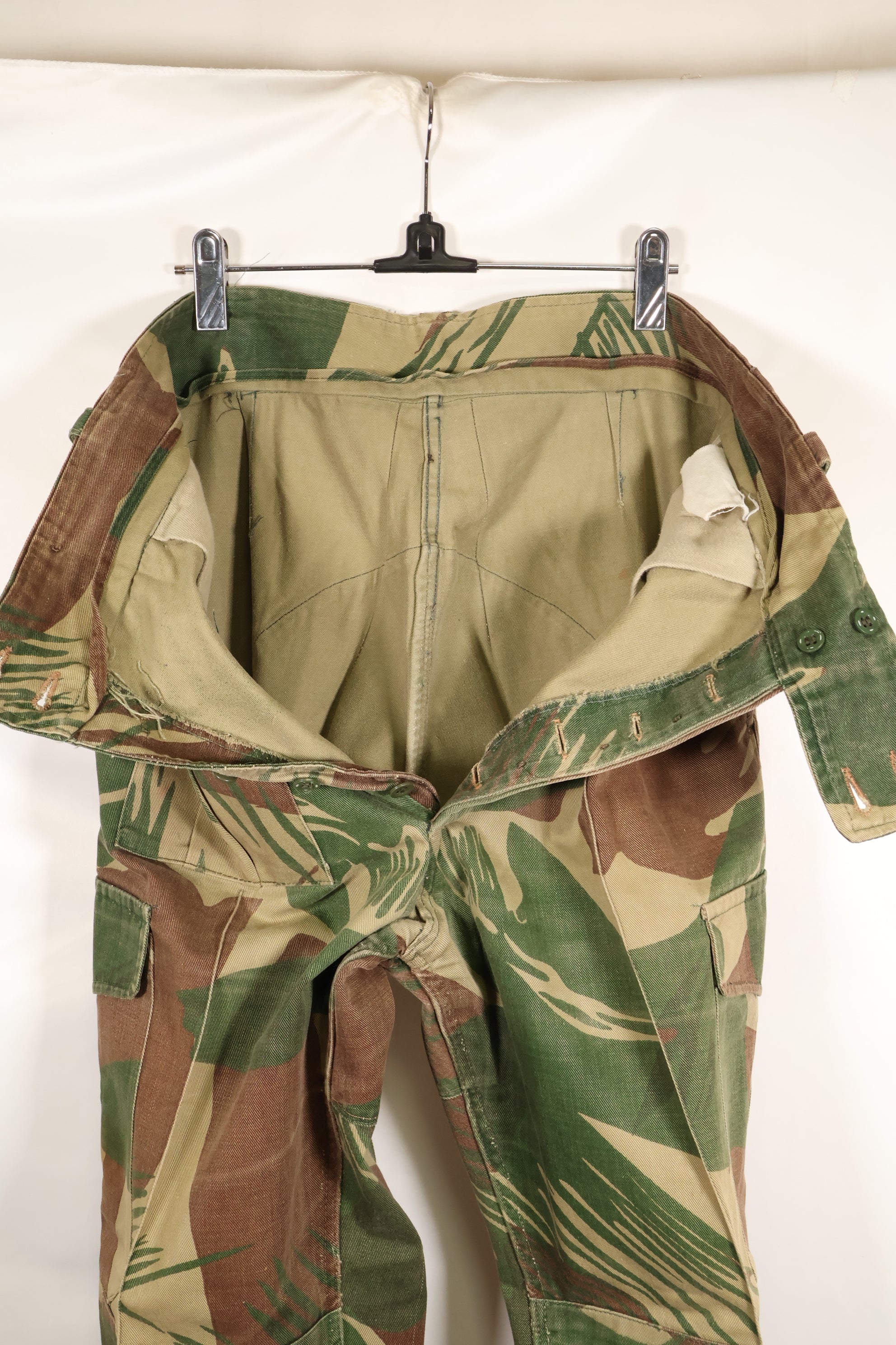 1970年代　ローデシア軍　ローデシア迷彩　シャツ　パンツ　セット　中古品