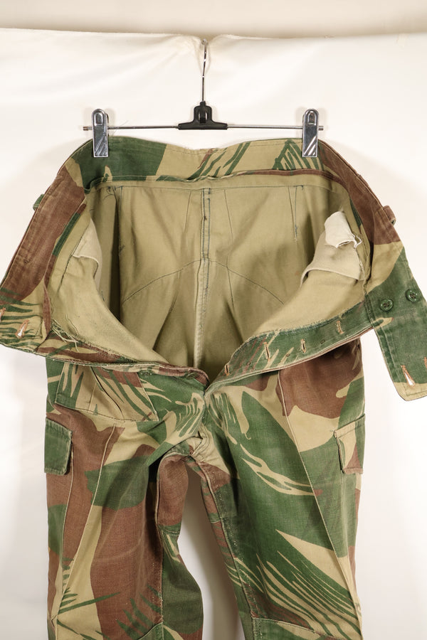 1970年代　ローデシア軍　ローデシア迷彩　シャツ　パンツ　セット　中古品