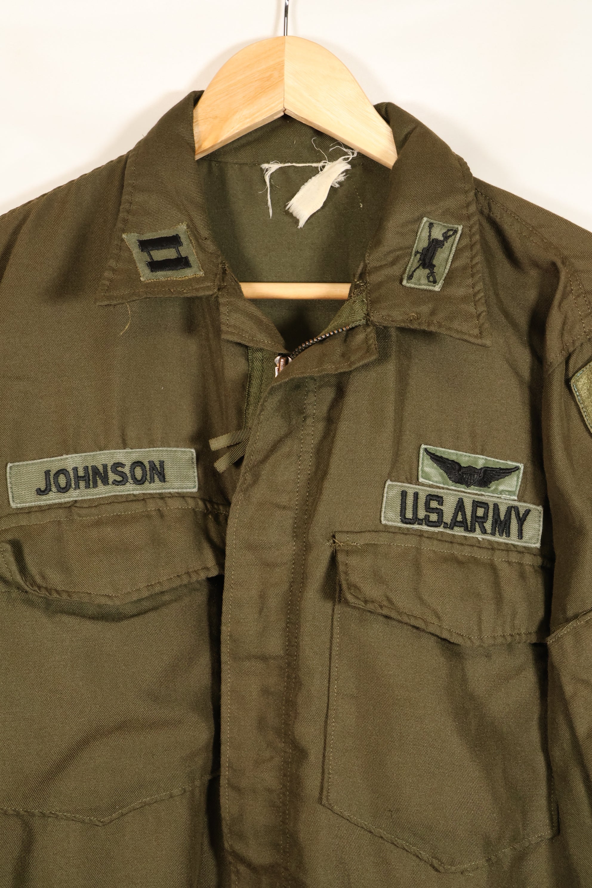 1971年契約　M-L　アメリカ陸軍　NOMEX フライヤー用難燃性ジャケット　パッチ付　中古品