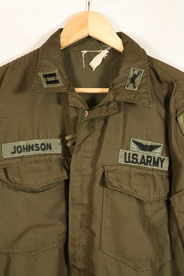 1971年契約　M-L　アメリカ陸軍　NOMEX フライヤー用難燃性ジャケット　パッチ付　中古品