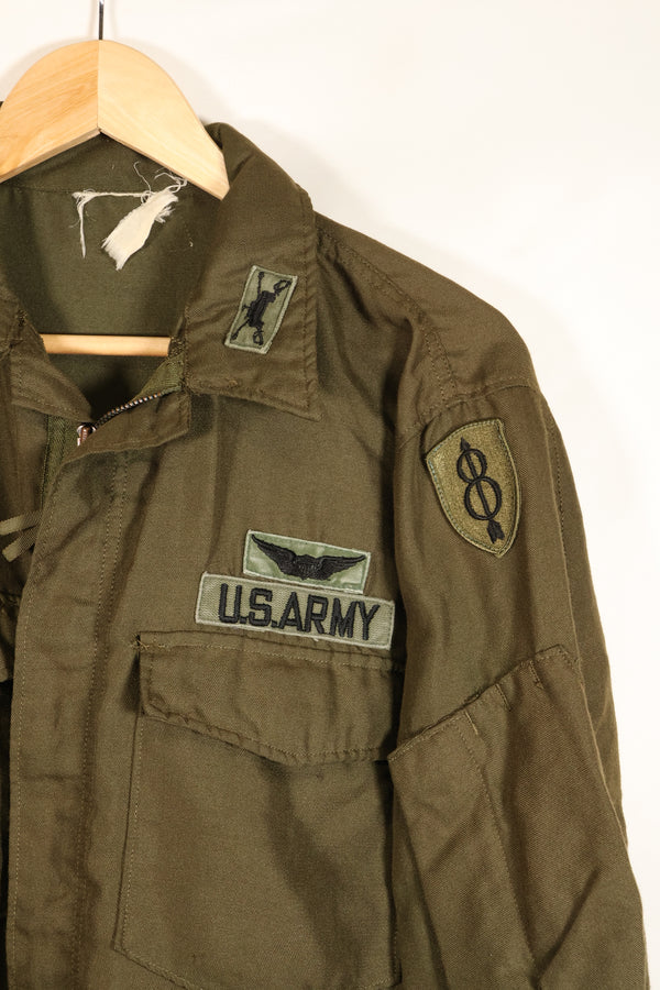 1971年契約　M-L　アメリカ陸軍　NOMEX フライヤー用難燃性ジャケット　パッチ付　中古品