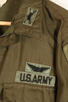 1971年契約　M-L　アメリカ陸軍　NOMEX フライヤー用難燃性ジャケット　パッチ付　中古品