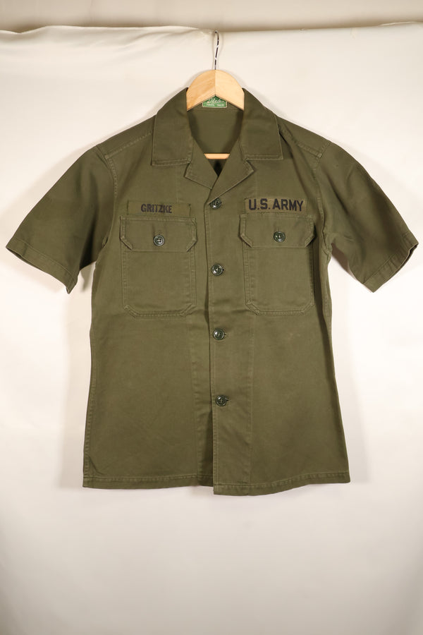 推定 1960年代後半　日本製　テイラー品　OG-107　ユーティリティシャツ　横田基地　中古品