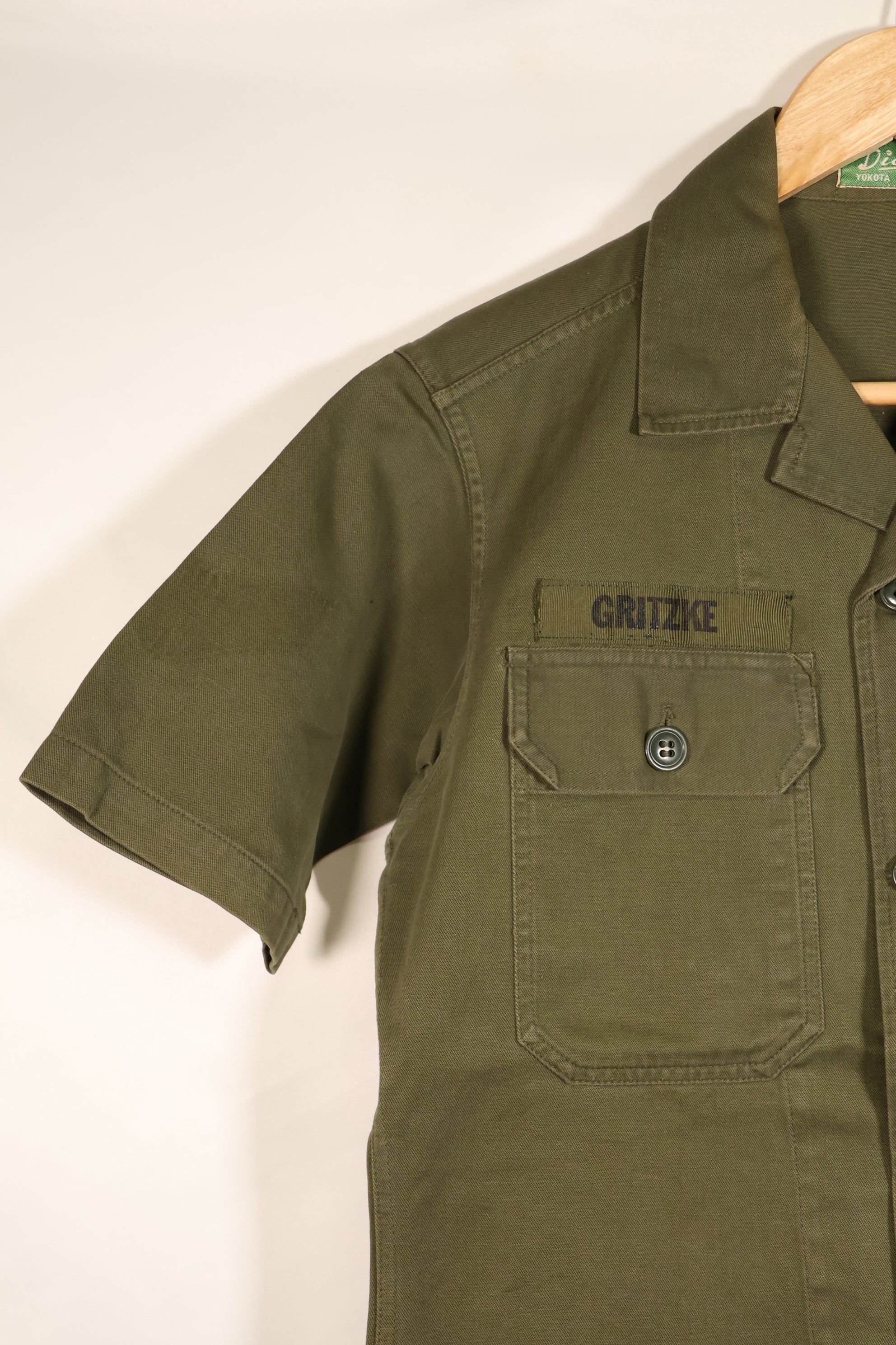 推定 1960年代後半　日本製　テイラー品　OG-107　ユーティリティシャツ　横田基地　中古品