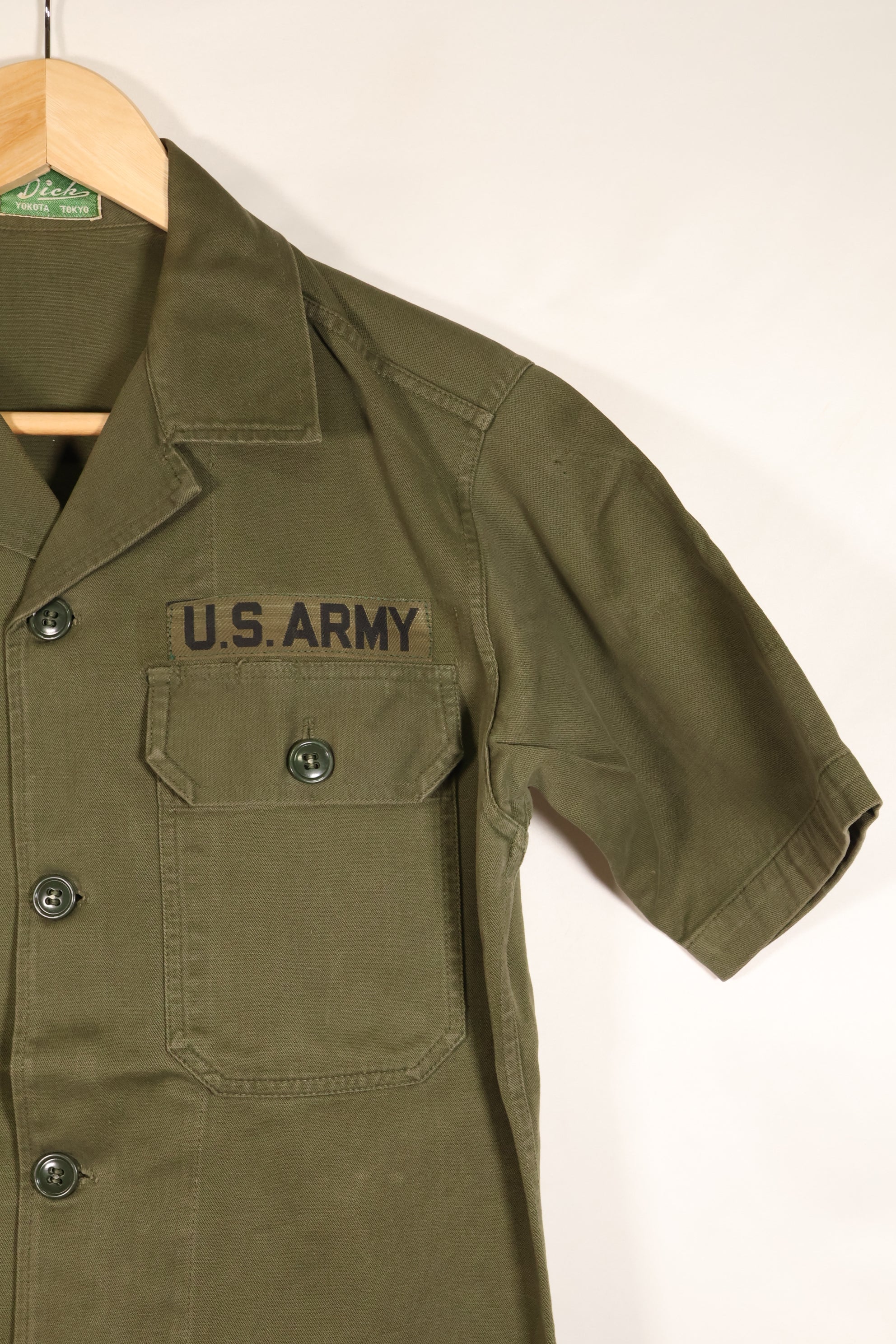 推定 1960年代後半　日本製　テイラー品　OG-107　ユーティリティシャツ　横田基地　中古品
