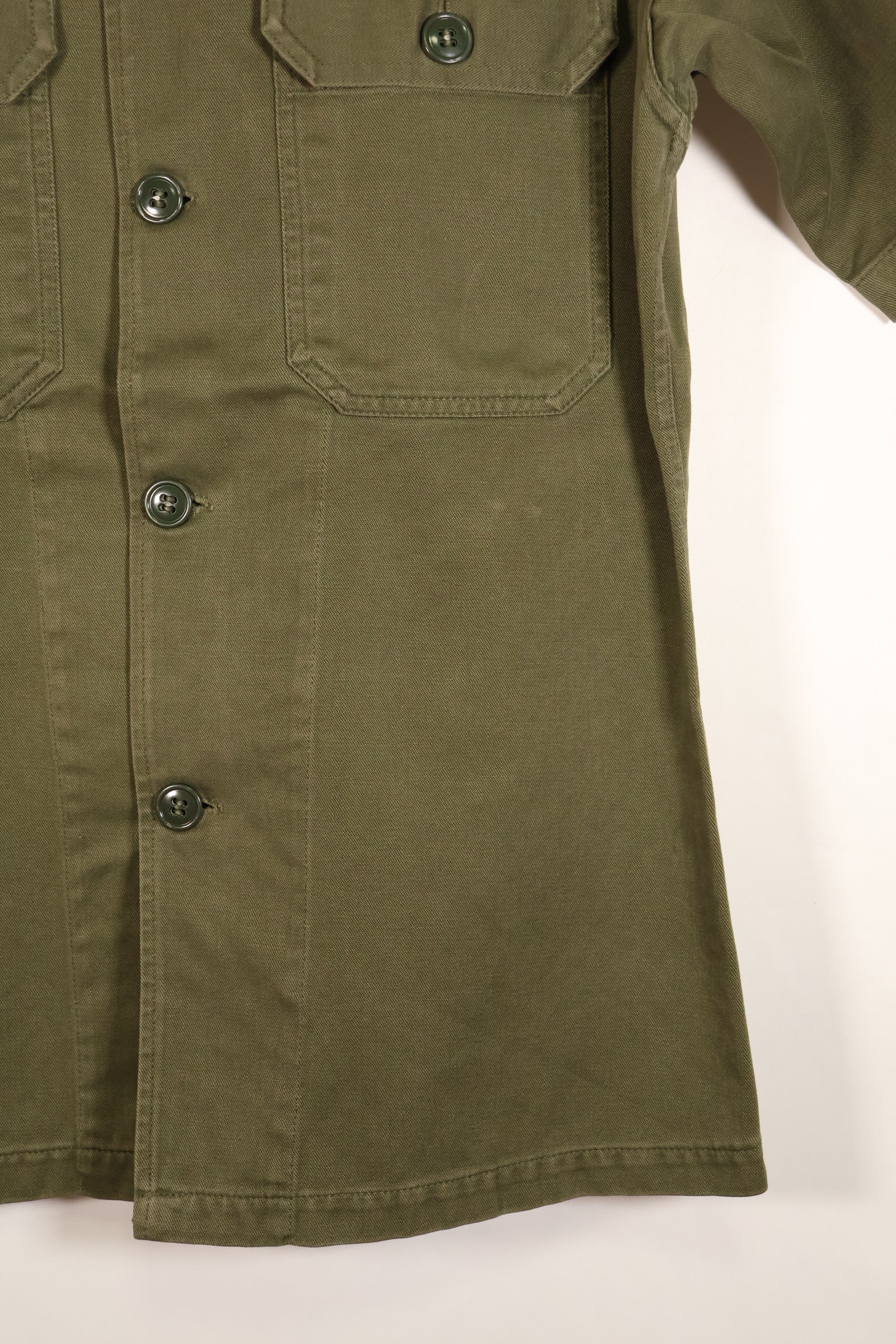 推定 1960年代後半　日本製　テイラー品　OG-107　ユーティリティシャツ　横田基地　中古品