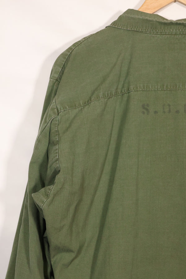 実物　L-L　1969年製　USMC　4th Model ジャングルファティーグ　ジャケット　中古品