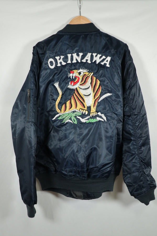 近年 沖縄製　スーバニアジャケット　直接刺繍　MA-1　A