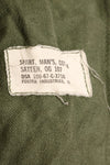 1967年契約　スヌーピーパッチ　アメリカ海軍　USN　OG-107　ユーティリティシャツ　中古品　A