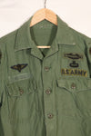 1960年代〜70年代　OG-107　ユーティリティシャツ　アメリカ陸軍　173空挺旅団　所属兵士　中古品