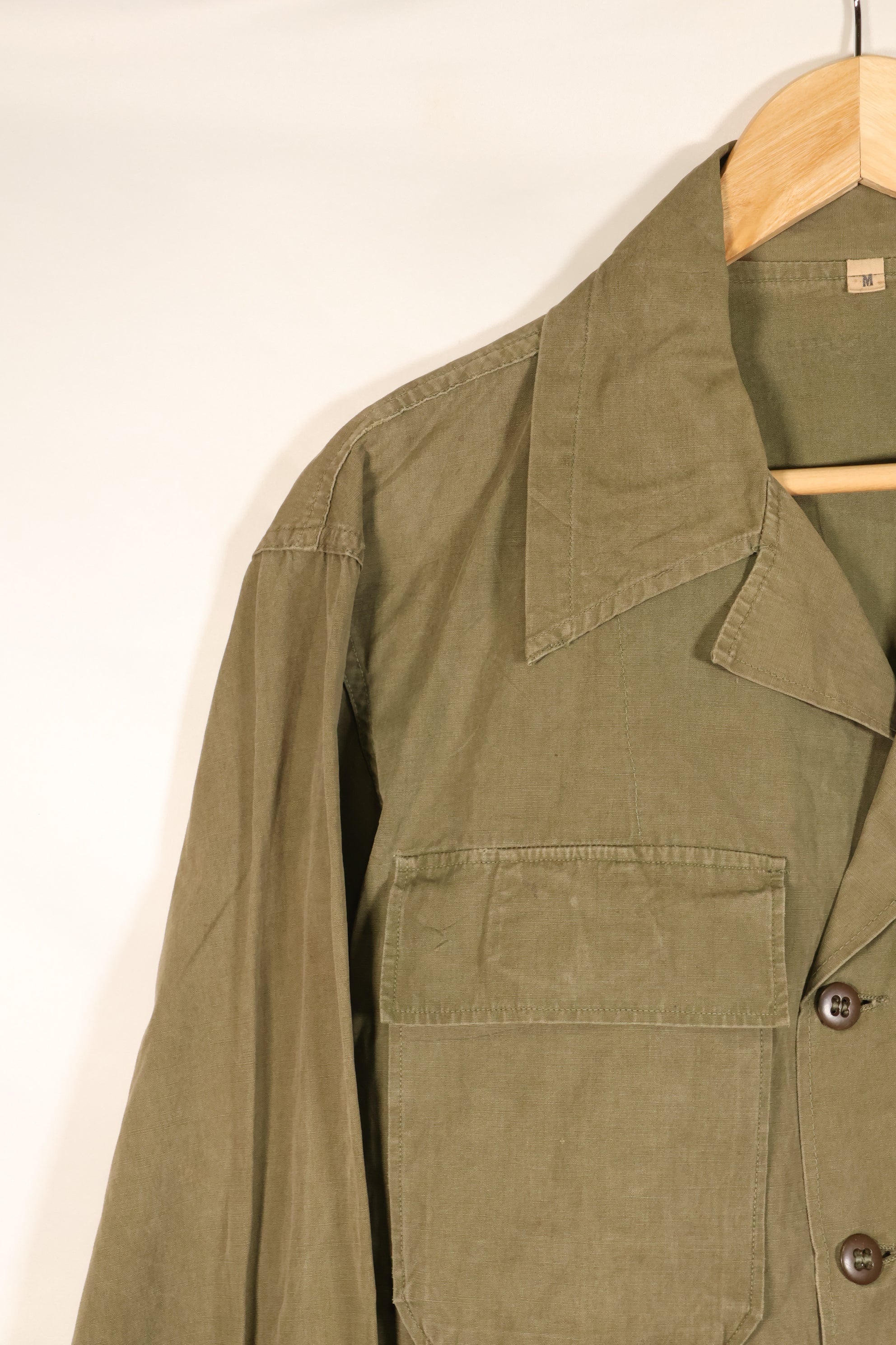 1940年代　M　試作品　アメリカ軍　陸軍　コットンポップリン製　ジャングルシャツ　中古品