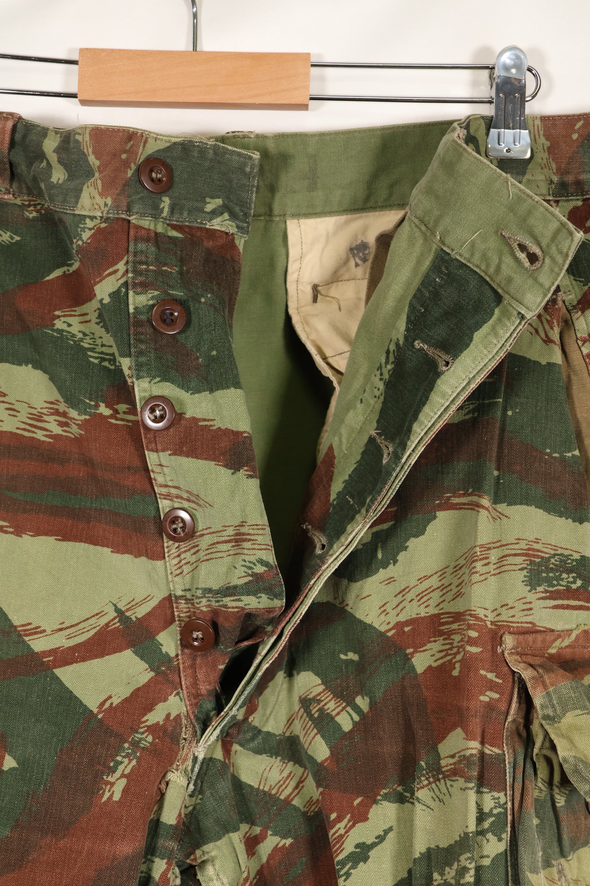 1960年代　フランス軍　リザード迷彩　パンツ　TAP 47/56パターン　中古品 D