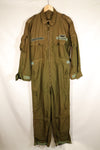 1960年代後半　テストサンプル品　アメリカ軍　Nomex 素材　フライトスーツ　パッチ付　中古品