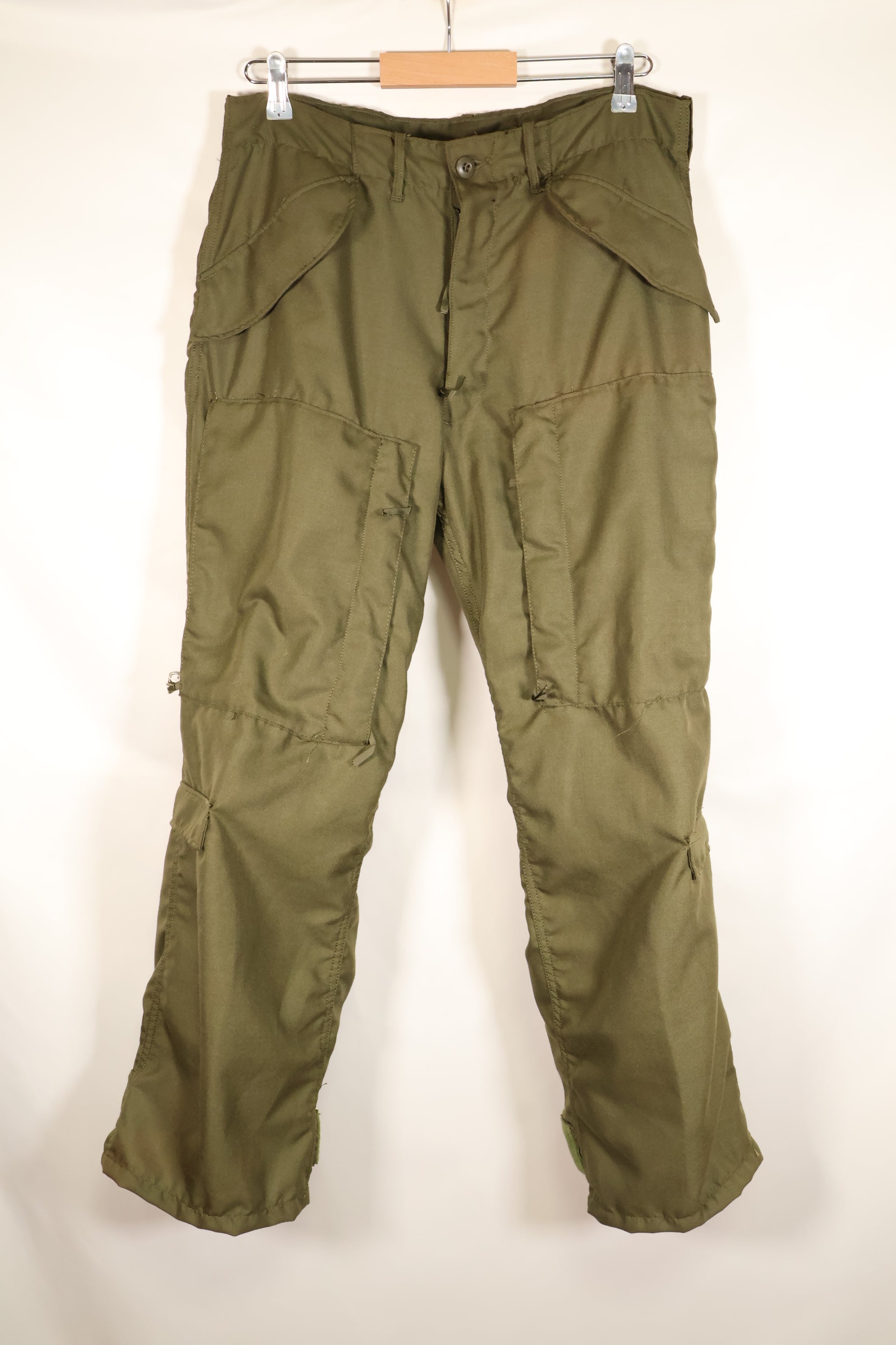 1971年契約　デッドストック　M-S　アメリカ軍　NOMEX素材　難燃性フライヤー用パンツ　パイロット　紙タグ欠損