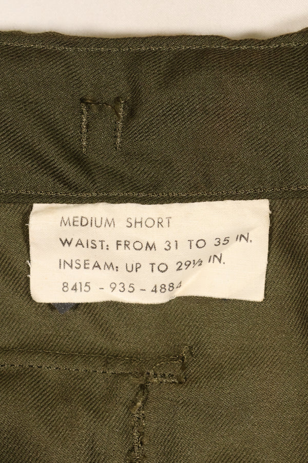 1971年契約　デッドストック　M-S　アメリカ軍　NOMEX素材　難燃性フライヤー用パンツ　パイロット　紙タグ欠損
