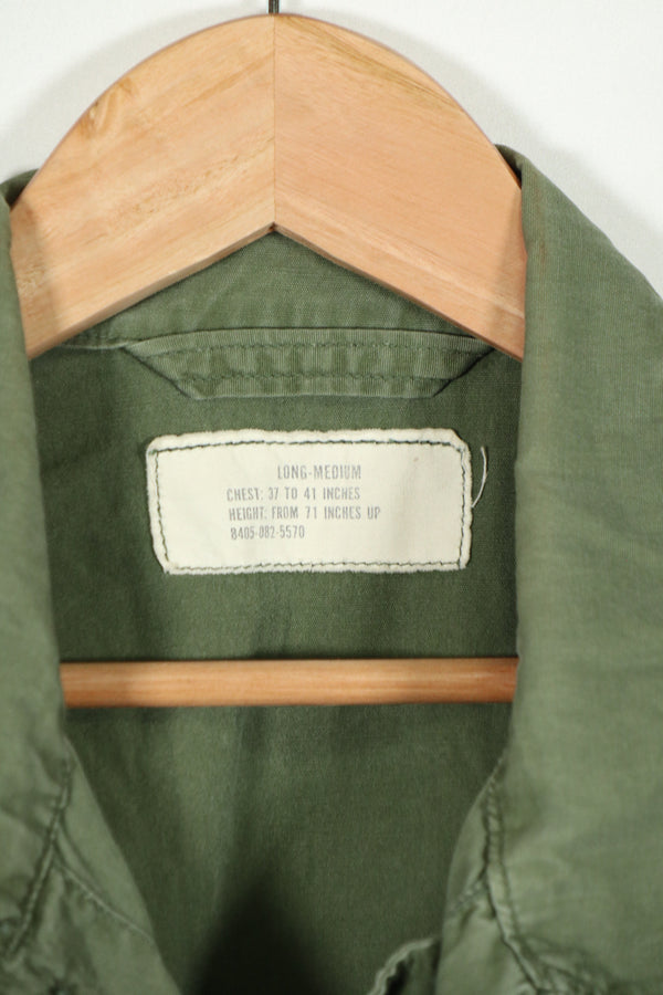 実物　2nd Model ジャングルファティーグ　半袖ジャケット　LONG-MEDIUM 汚れ・傷あり　中古品のコピー