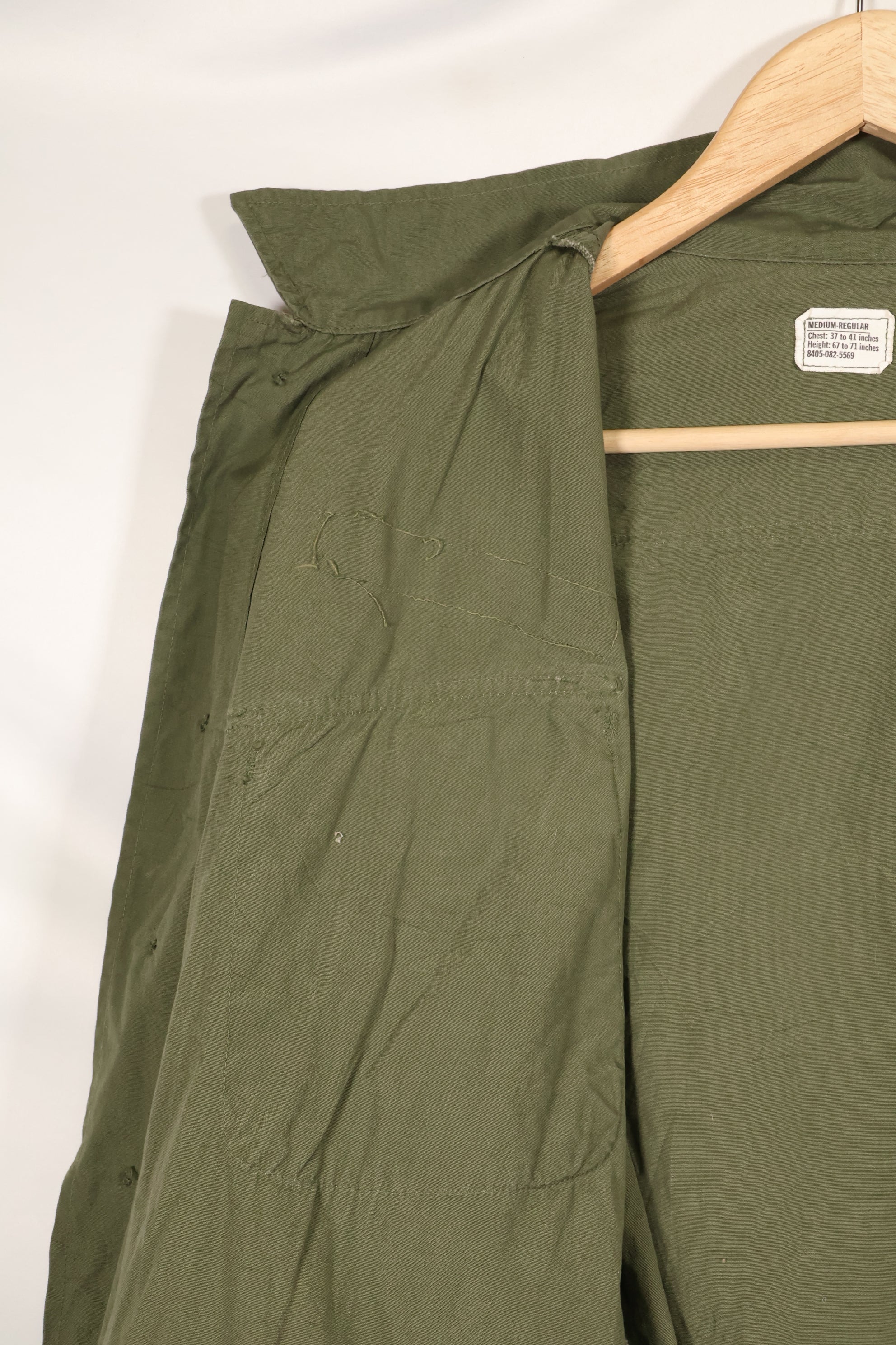 1969年契約　M-R　ノンリップ　3rd Model ジャングルファティーグ　ジャケット　中古品　テープ有