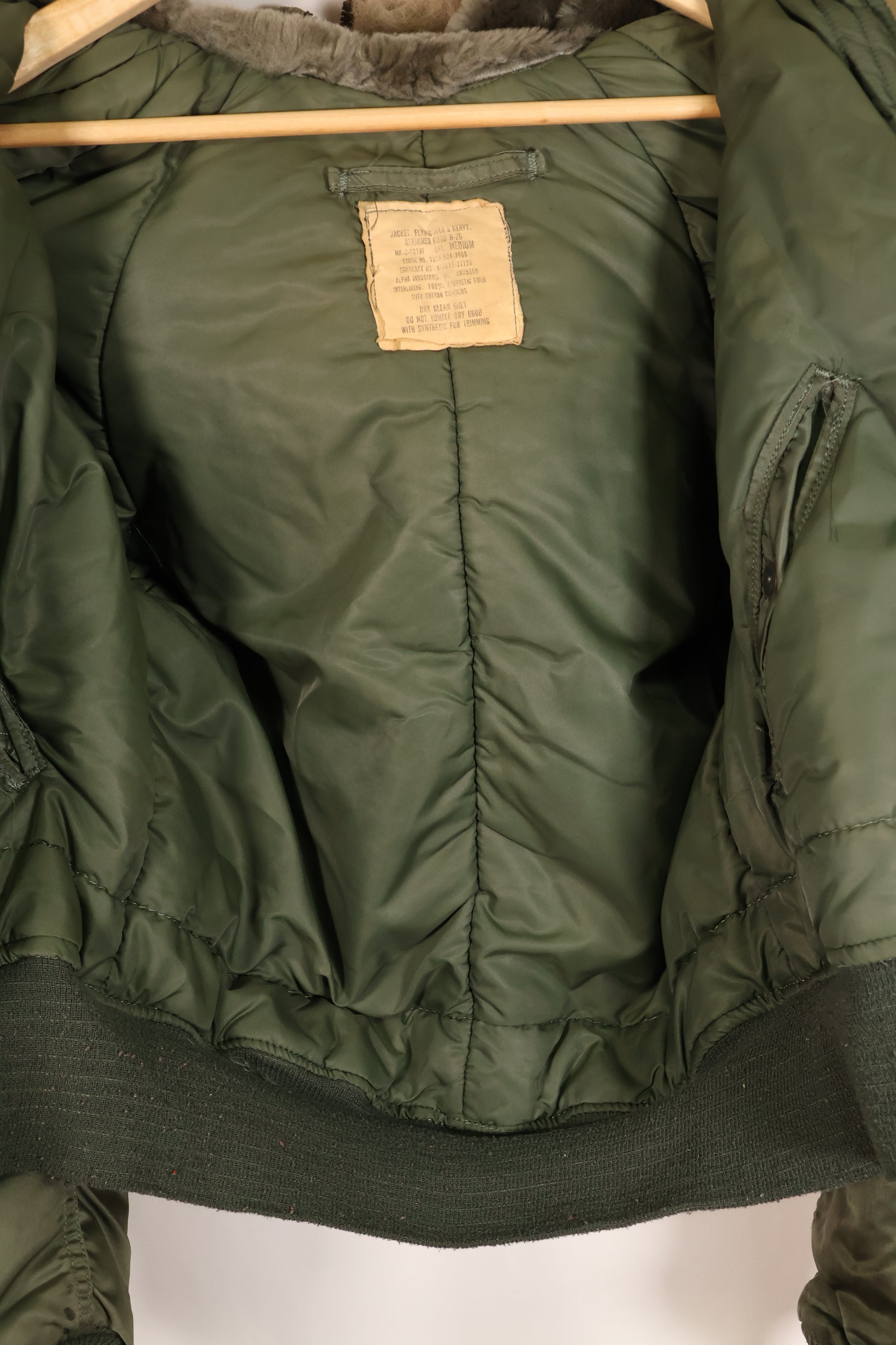 1980年代後半　MEDIUM　民間用　アルファインダストリー製　N2-B　フライトジャケット　中古品