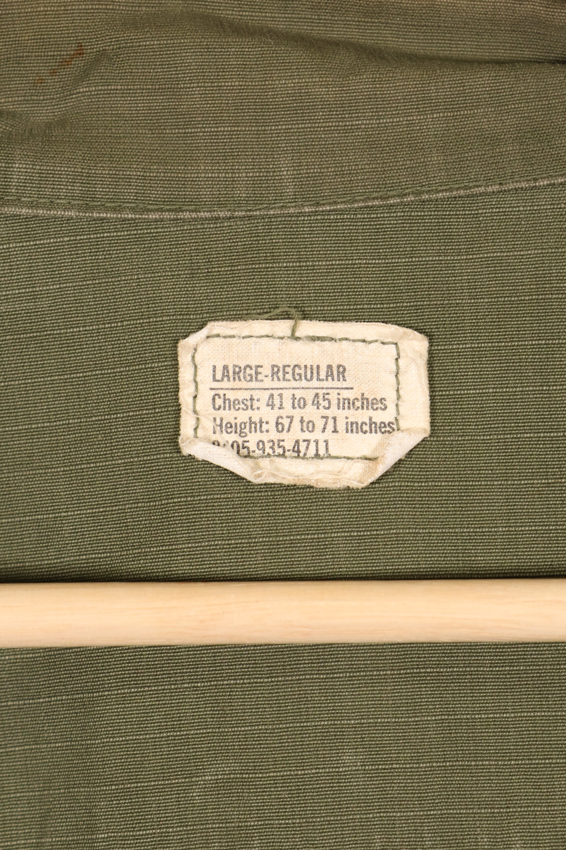 1969年契約　L-R　4th Model ジャングルファティーグ　ジャケット　中古品